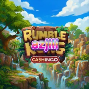 Isang makulay na eksena mula sa Rumble Kong Cashingo slot na nagpapakita ng gorilya at ang CASHINGO grid.